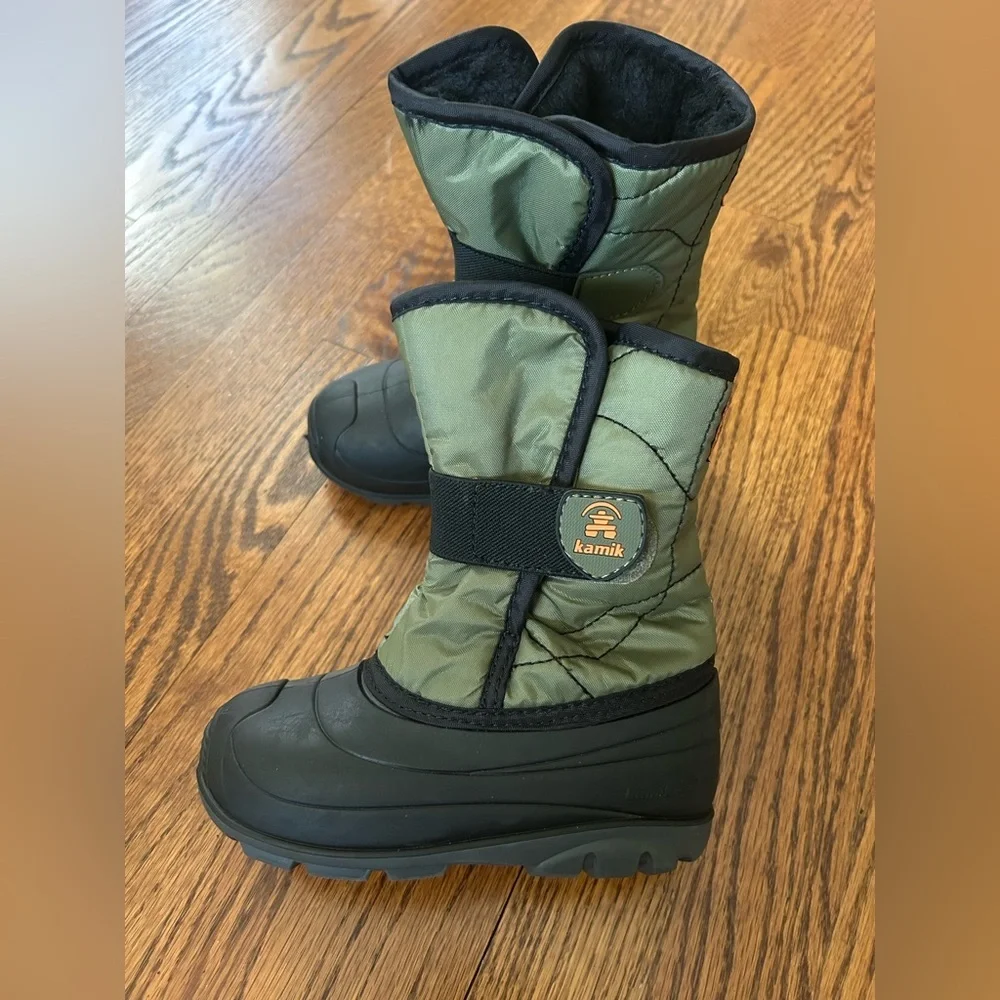 Kamik Green Insulated Winter Snow Boots Waterproof Faux Fur Lined Outdoor 10